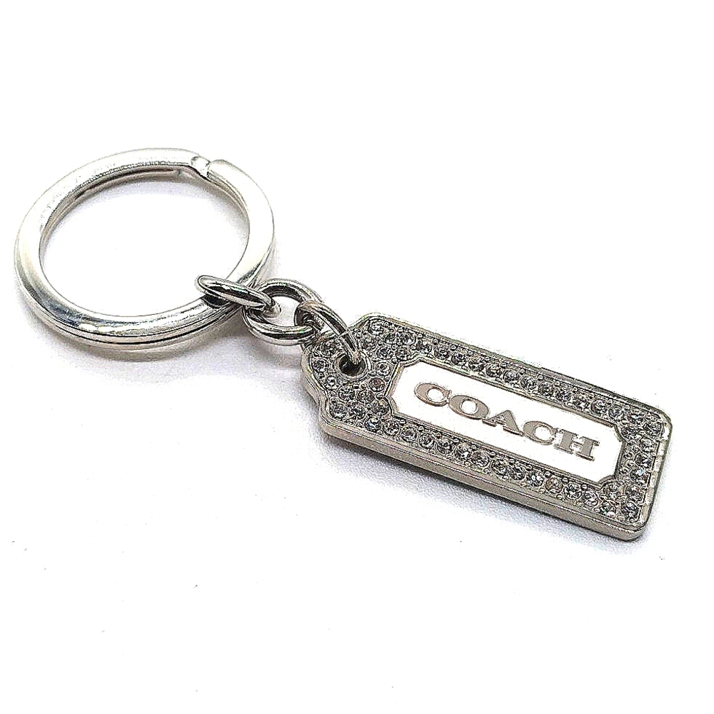 COACH Vintage LOZ Pave Keychain FOB Purse Charm Tag-Style #8865 - Picture 3 of 7